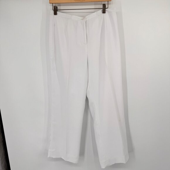 Pendleton Womens White Polyester Dress Pants lined  Size 10 short ankle - Picture 11 of 11